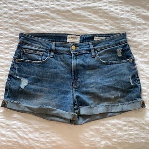 FRAME Le Grand Garçon Denim Shorts 27